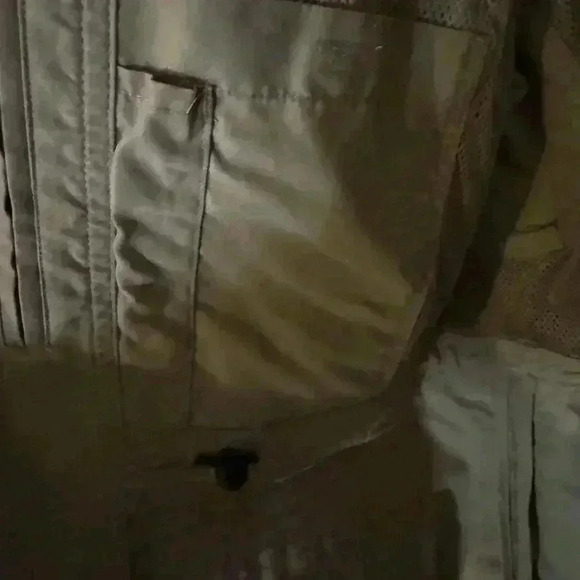 LL Bean Men’s Khaki Field Work Jacket with Hideaway Hood Size L - Picture 6 of 11